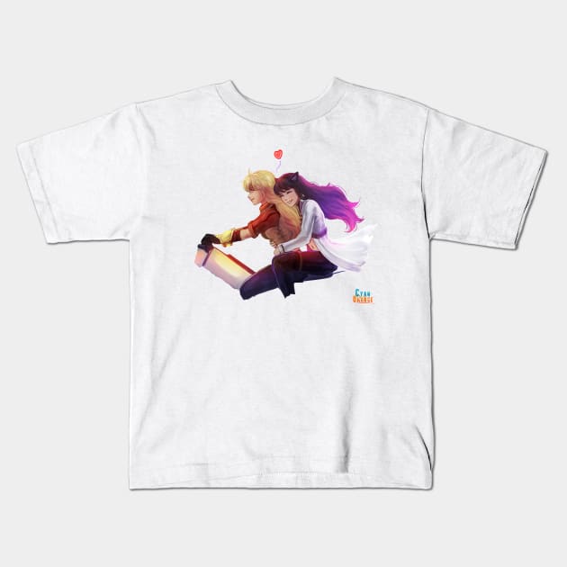 Bumbleby - Yang & Blake Kids T-Shirt by Cyan-Orange